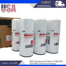 NEW 6PCS Fleetguard Oil Filter LF14001NN 5575298 Cummins X15 Engine US