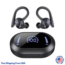 Bluetooth Headphones 50 Hours BT 5.3 Earphones IPX7 Waterproof Sports Earphones