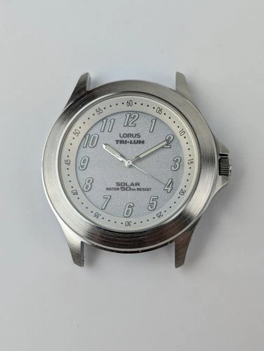 Rare NOS Vintage Lorus Tri-lum Solar Powered Watch by Seiko V851-X003