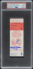 REGGIE JACKSON MR OCTOBER 3HR 1977 WORLD SERIES GAME 6 TICKET NYY🏆PSA AUTO 10