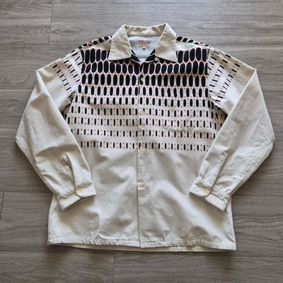 Vtg 50s Repro Rockabilly ELVIS Dot Print Corduroy Shirt Vtg 50s Repro Rockabilly ELVIS Dot Print Corduroy Shirt