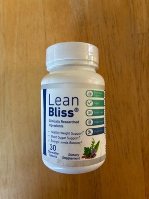 Lean Bliss Natural Slim 30 Chewable Tablets Advanced Formula Diet Supplement