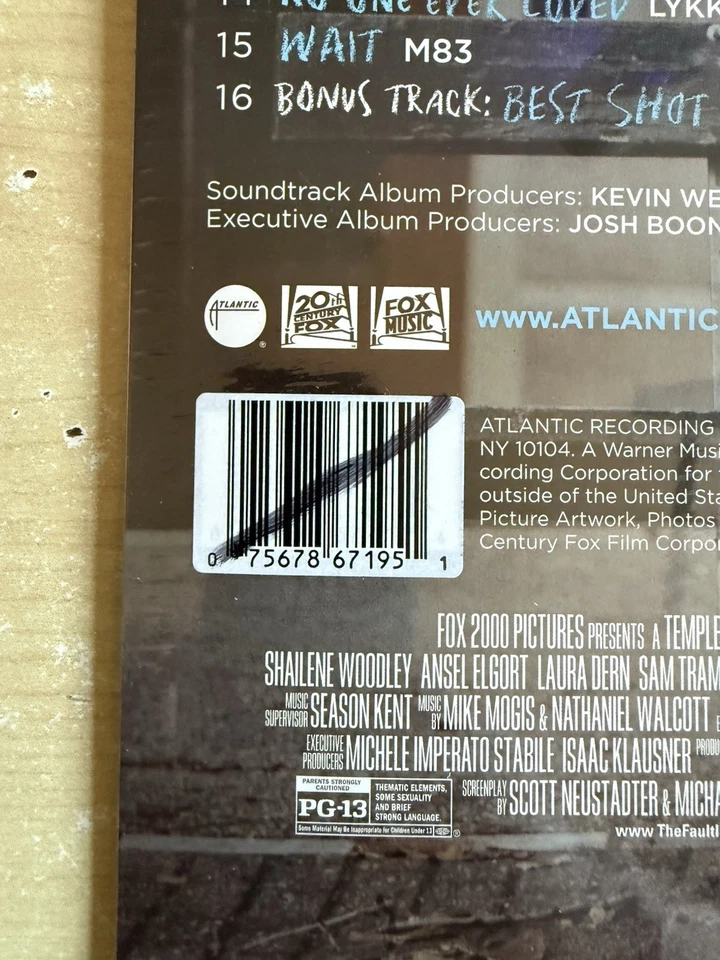 THE FAULT IN OUR STARS Vinyl, LP, Compilation, Limited, Glow In The Dark SEALED - Image 4 of 4