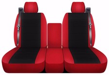 Fits 2011 Chevy Silverado Front 40-20-40 Seat Covers In Red And Black