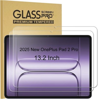 Case for OnePlus Pad 3 13.2'' Tempered Glass Screen Protector, Scratch Resistant