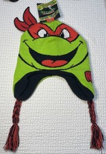 Nickelodeon Teenage Mutant Ninja Turtles TMNT Beanie Knit Hat RAPHAEL RED NWT
