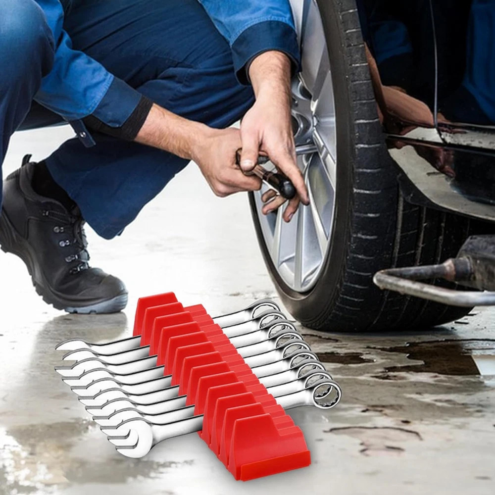 80 Slot Magnetic Wrench Organizer - Portable Tool Storage Shelf Storage tools US