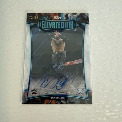 2025 Topps Exalted WWE Finn Balor Elevated Ink Aqua Auto Autograph #d/99