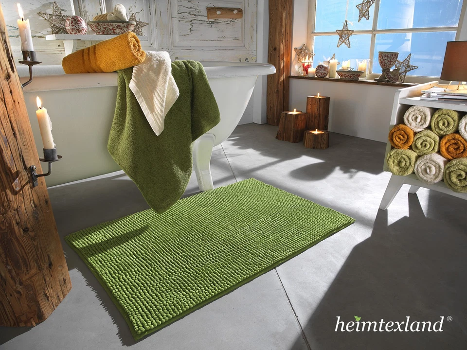 heimtexland ® Badvorleger Chenille Badteppich Badematte WC Dusch Vorleger Typ777 - Bild 4 von 4