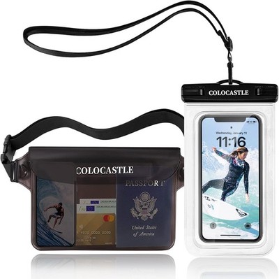 Wasserdichte Handyhülle PVC Bauchtasche mit Gurt für Strand Schwimmen