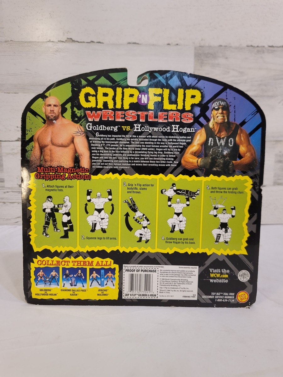 1999 ToyBiz WCW NWO Grip 'n Flip Wrestlers Hollywood Hulk