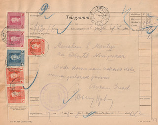 K.K. Telegramm KRALJEVO 2.5.1918