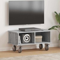 Tv-St?Nder 68,5 X 35 X 35 Cm Sonoma-Grau Holzwerkstoff