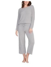Barefoot Dreams CozyChic Ultra Lite Culotte Capri Pants X-Small Dove Gray