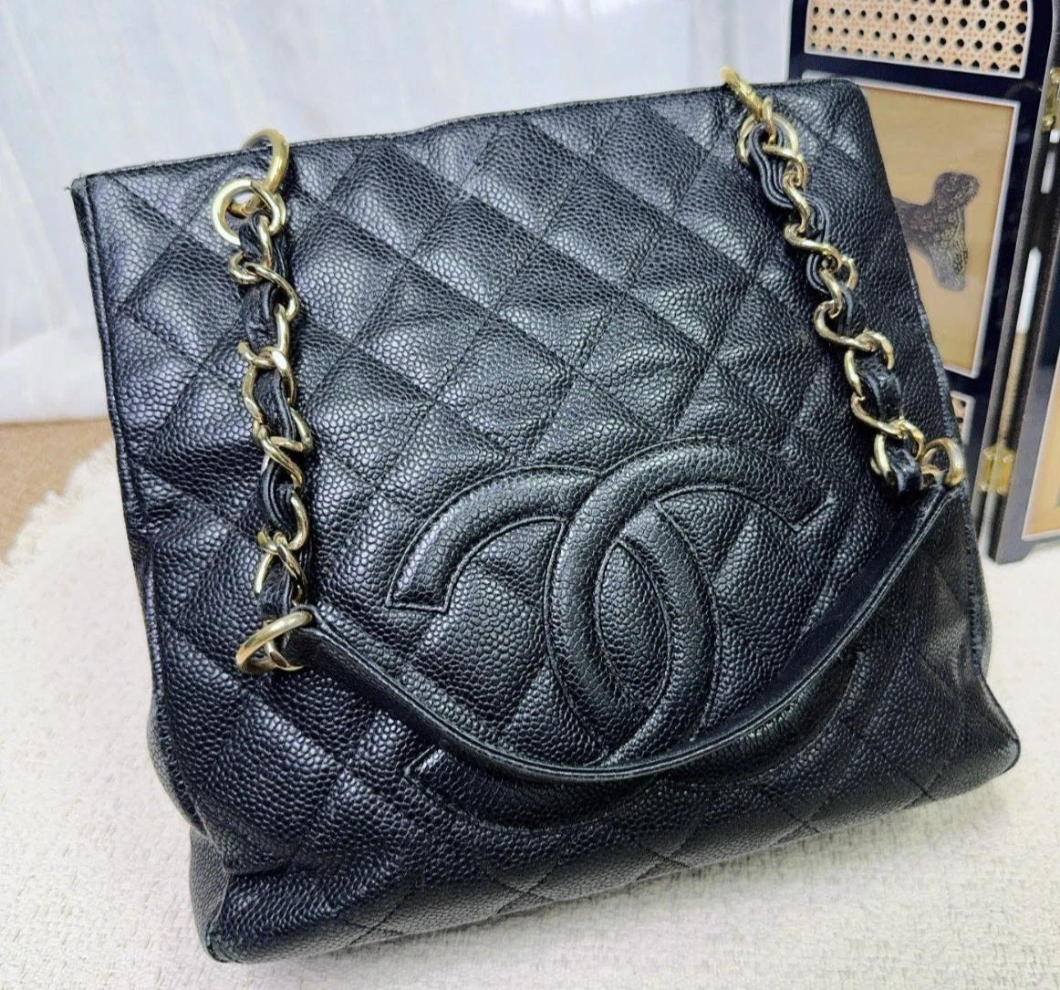 シャネル PST ショルダーバッグ CHANEL シャネル PSTトート マトラッセ ショルダーバッグ キャビア