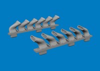 Eduard Accessories 672435 - 1:72 Spitfire Mk.V Six-Stacks Exhaust Fishtail Print