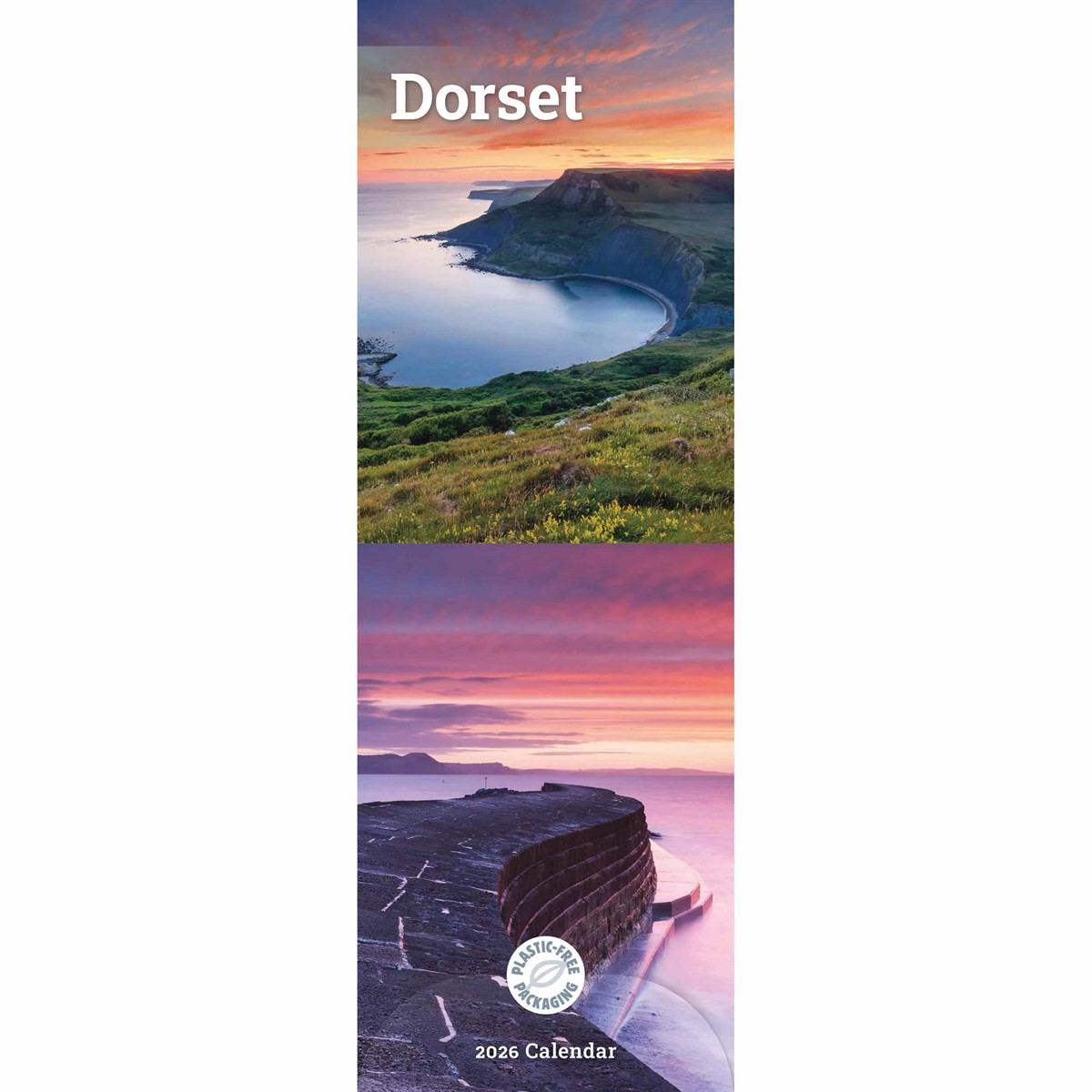 Dorset Slim Calendar 2026, Wall Calendars, Month To View, Travel, Gift