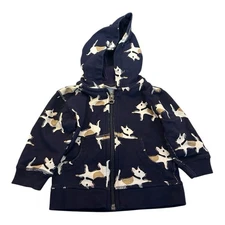 Hanna Anderss on Navy Blue Dog Full Zip Jacket Size 12-18 Months