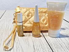 NEW Mary Kay MK Signature Gold Glimmer Set Discontinued Body Face Gel Lip Gloss