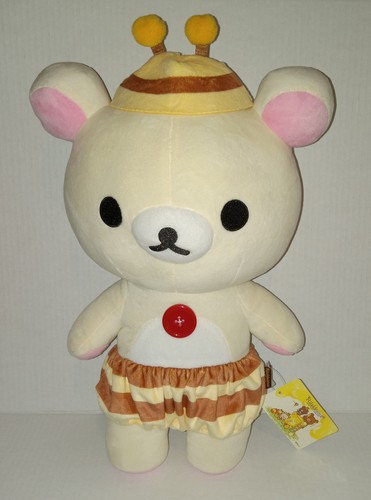 Rilakkuma Korilakkuma Honey Bee 16" Plush by San-X Bear kawaii NEW WITH TAGS