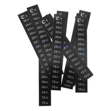 10 Pcs Indoor LCD Temperature Sticker on Thermometer Strip Water Aquarium