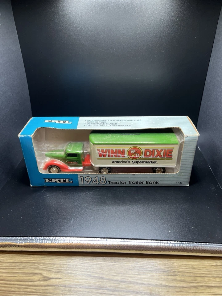 Remolque tractor Chevy Ertl Collectibles 1948 metal fundido a presión ~ Winn Dixie Foto 2 de 4