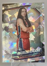 2025 Panini Prizm WNBA #103 Georgia Amoore - Ice Prizm (RC) Washington Mystics