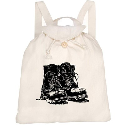 Canvas Rucksack / Backpack ''Old Work Boots'' (RK00040882)
