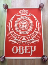 SHEPARD FAIREY ANKARA RED SIGNED LIMITED EDITION PRINT DFACE BANKSY DOLK