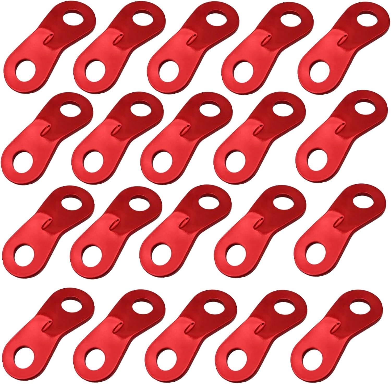 20Pcs Aluminum Alloy Guy Rope Tensioners Tent Wind Rope Fastener Cord Adjuster