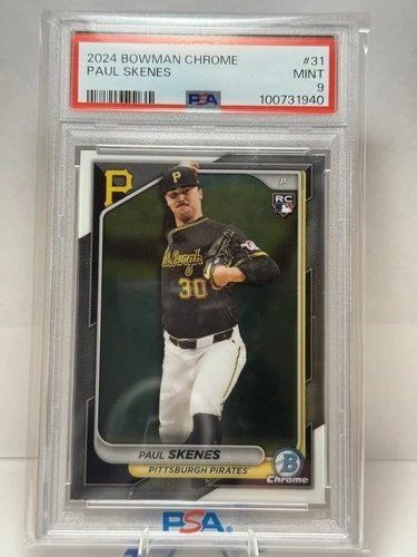 2024 Bowman Chrome - Paul Skenes #31 (RC) PSA 9