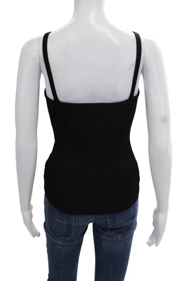 Женская камзола Elie Tahari черная с v-образным вырезом вискоза без рукавов размер XS - Изображение 3 из 4