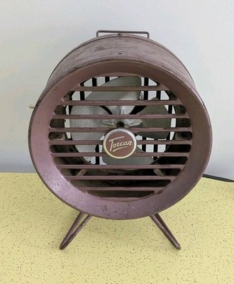Vintage MCM Torcan Heater and Fan Spave Heater Coils Work Fan Does Not 1' Tall