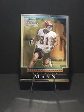 2004 Bowman Chrome Rookie Autographs Maurice Mann #228 Bengals Football Card. rookie card picture