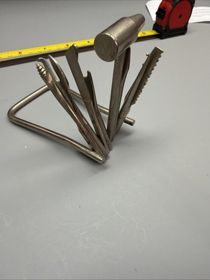 #ad Vintage Tool master 9 Piece Multi Tool Set With Leather Case #133 $24.99