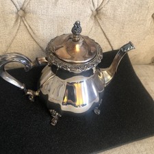 Vintage 1981 Webster Wilcox Oneida Silver Plate Teapot Made In U.S.A.