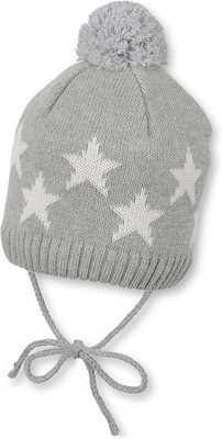 Sterntaler baby knitted hat cap winter hat, gray, 47 cm