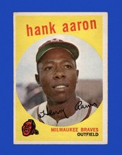 1959 Topps Set-Break #380 Hank Aaron VG-VGEX (crease) *GMCARDS*