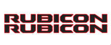 Jeep Rubicon hood decal, red and black, for hood sides 3d resin finish (1 pair).