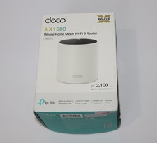 TP-Link Deco X15 AX1500 WiFi 6 Mesh System 2100 Sq Ft 2 Gigabit Dual-Band