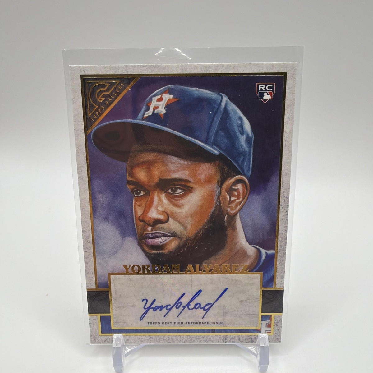 2020 Topps Gallery Yordan Alvarez Rookie Auto #16 Houston Astros 