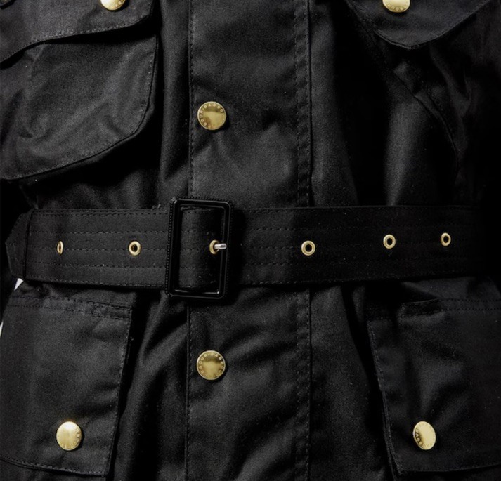 Barbour International original black wax jacket size 36 RRP £299 image 5