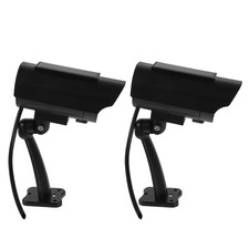 2 Pcs Simulation Monitoring Dummy Cameras for inside Fake Outdoor Security