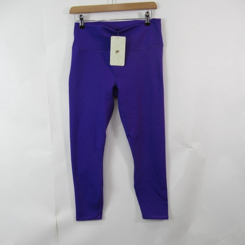 Fabletics Power Hold Leggings UK Large Purple Long Activewear With Tags - Image 4 of 4