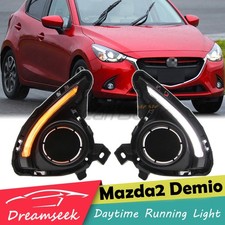 LED TFL DRL Tagfahrlicht für Mazda2 Demio 2015-18 mit Blinker Nebelscheinwerfer
