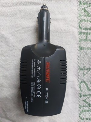 VOLTCRAFT PI 75-12 Spannungswandler 12V   230V | 75W Inverter Zigarettenanzünder