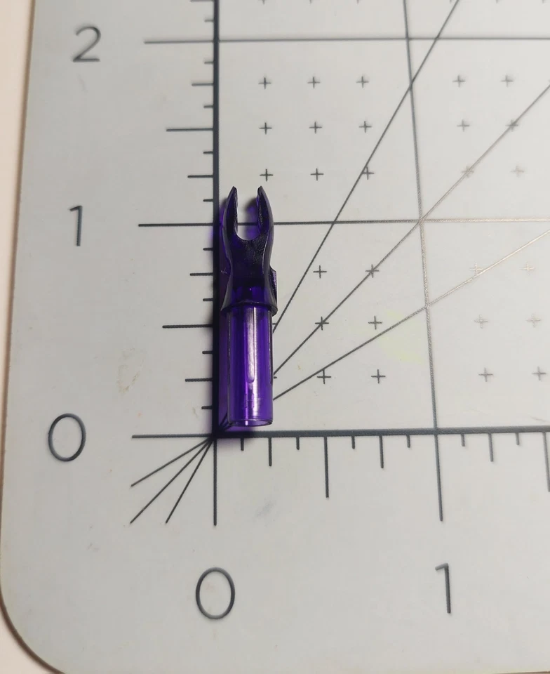 Носки стрелы A Bohning X 5 мм 50 штук: фиолетовые: 7 гран: 0,204 идентификационные новые из старых запасов - Изображение 3 из 3