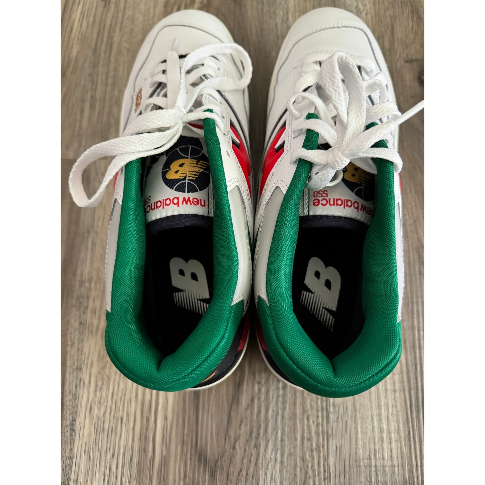 New Balance 550 ‘Oak Green Leaf Red’ Sneakers Shoes size 9.5 thumbnail 8