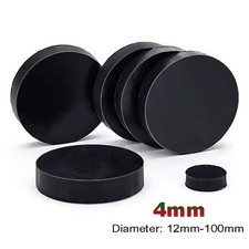 4mm Dick Gummi Scheiben Flach Rund Platte Vollscheiben Dichtung &Phi; 12mm - 100mm