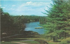 Postcard NC: Highland Lake, Flat Rock near Hendersonville, North Carolina